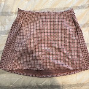 Altar’d State pink and black mini skirt size m